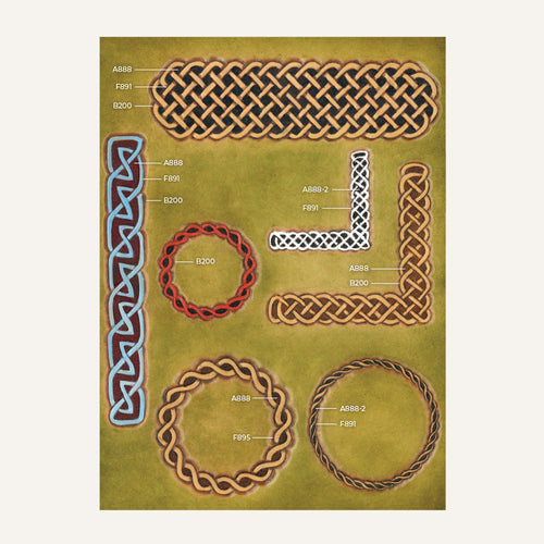 MakerAide® Celtic Circles and Borders Easy Trace Reusable Patterns 78904-03