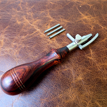 Cocobolo Stitch Groover with 3 Sized Tips