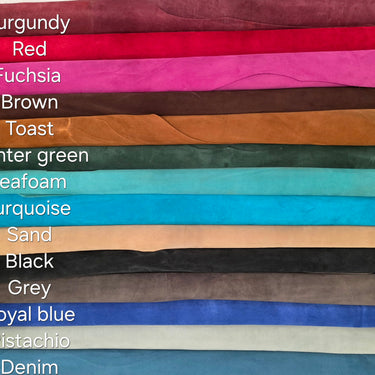 Suede Double Butts in a Range of Rich Colors