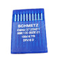 A pack of SCHMETZ sewing machine needles, displayed on a flat surface.