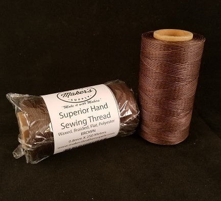 MLS Superior Hand Sewing Thread, Brown