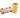 Two spools of MLS Superior Hand Sewing Thread, one displayed vertically and the other horizontally, showing the yellow color and branded label.