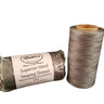 Two spools of MLS Superior Hand Sewing Thread, one displayed vertically and the other horizontally, with the brand name and 'Superior Hand Sewing Thread' text visible on the packaging.