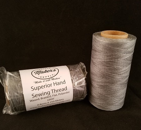 MLS Superior Hand Sewing Thread, Grey