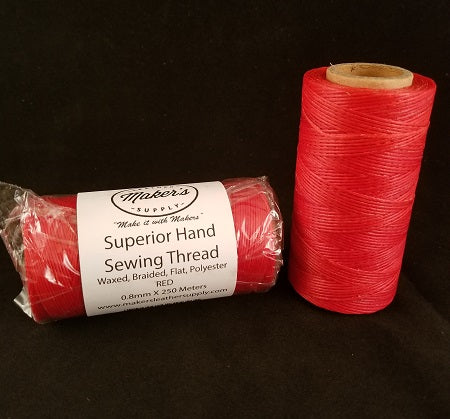 MLS Superior Hand Sewing Thread, Red