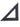 Black triangular acrylic ruler with measurement markings on a white background