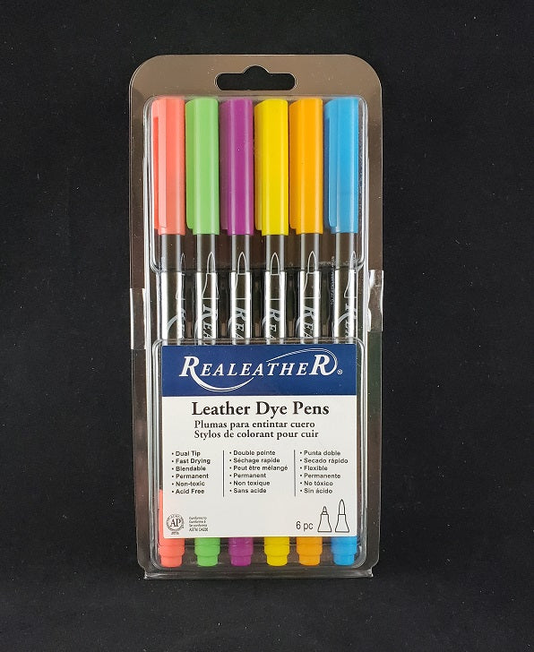 Leather Dye Pens, Bright Colors