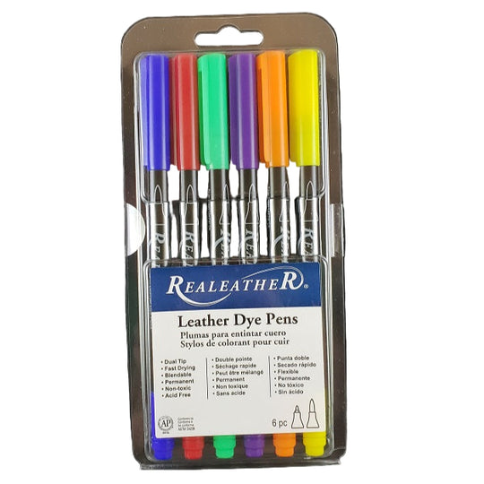 Leather Dye Pens, Basic Colors Maker's Leather Supply