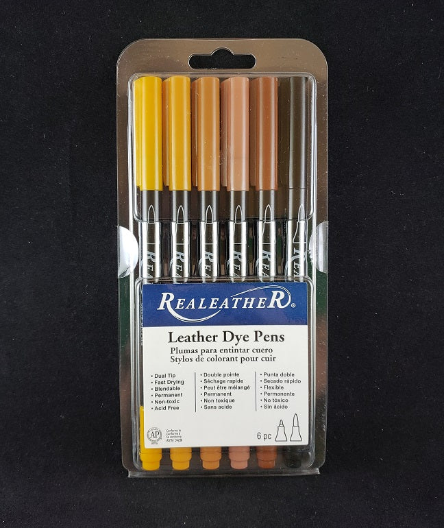 Leather Dye Pens, Earthtones