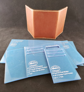Tri Fold Wallet Template Set, 9 Card