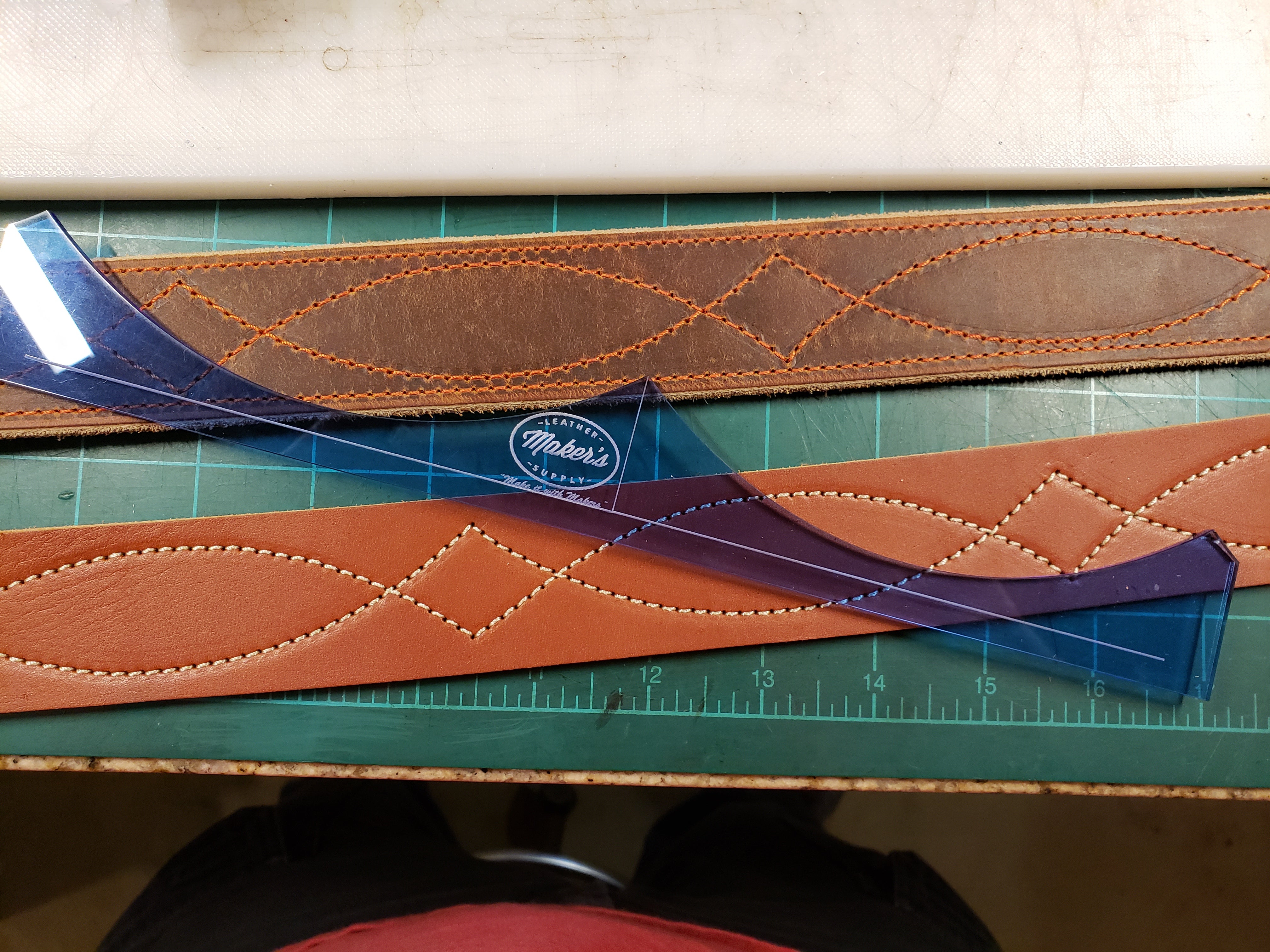 Maker s Gunslinger Belt Stitch Template Maker s Leather Supply Maker s Gunslinger Belt Stitch Template Maker s Leather Supply
