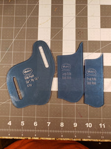 Belt slide pocket knife sheath (pouch) template
