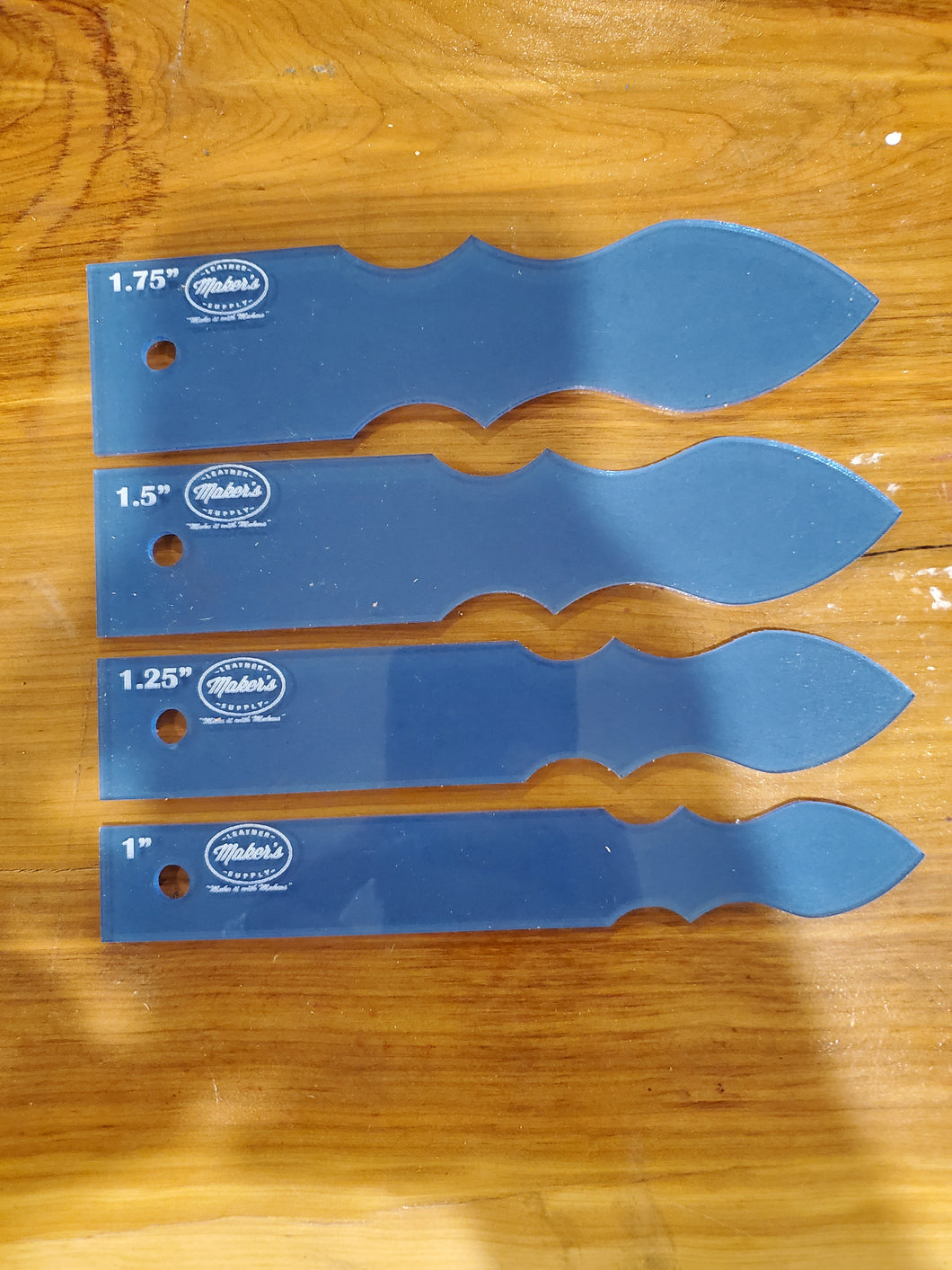 Western strap ends template set