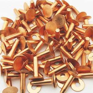 10 pack of C.S. Osborne Copper Rivets and Burrs size 1700-12