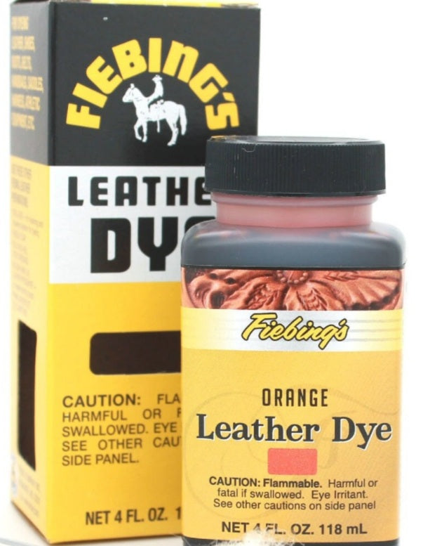 Fiebing's Leather Dye 4 oz - Orange