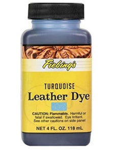 Turquoise Leather Dye