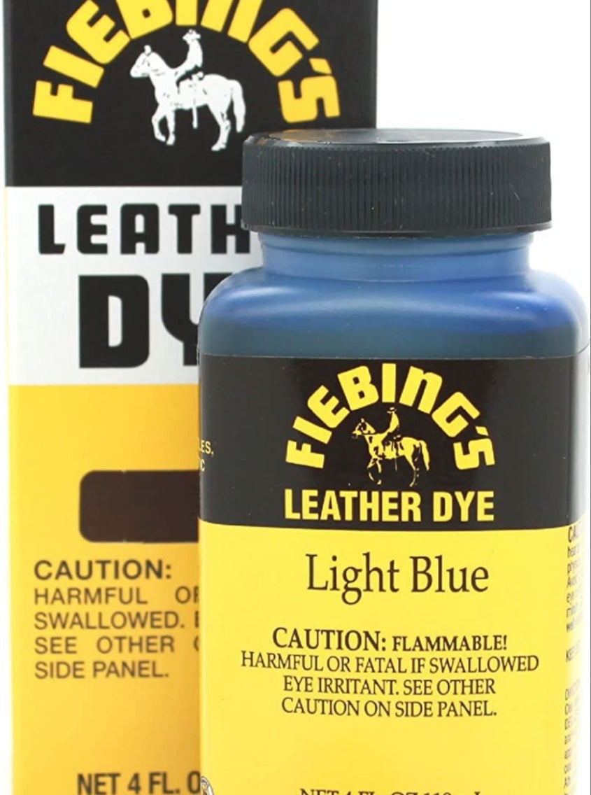 Light Blue dye 4oz – Maker's Leather Supply