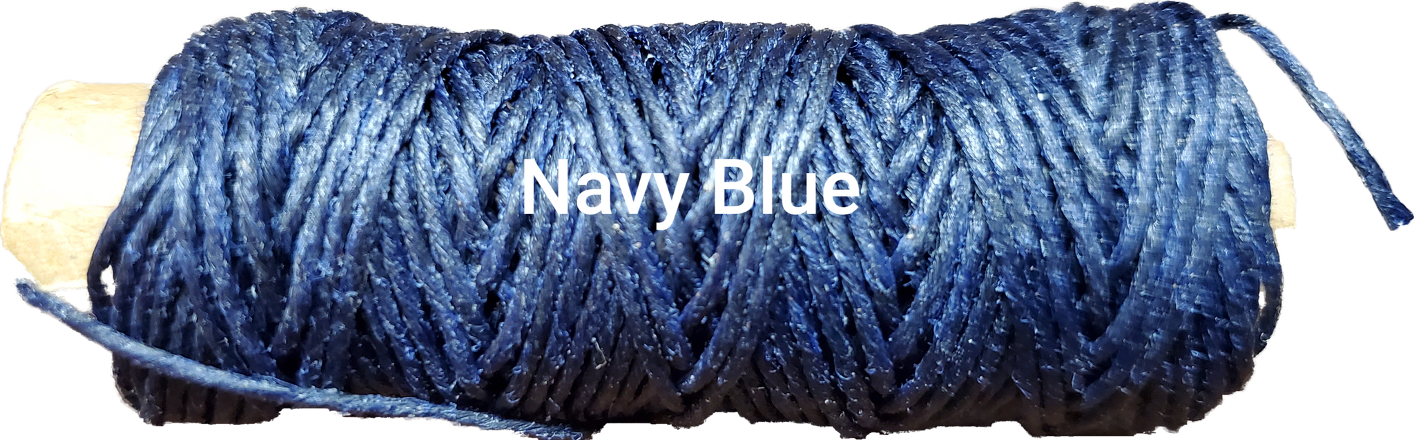 Maine Thread, Twisted Waxed Cord, 70 yard spool, Marina Blue