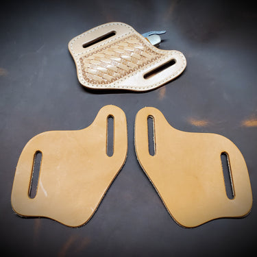 Belt Slide Knife Sheath Kit – Pre-Cut Leather Pouch Set