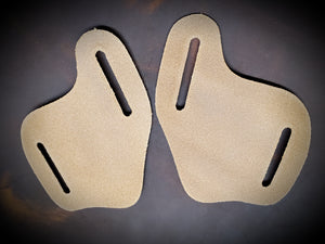 Belt slide pocket knife sheath (pouch) cutouts