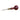 A scratch awl with a rosewood handle and brass ferrule, placed on a white background.