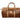 A leather Stockyards Duffell Bag with tooling accents, displayed on a white background.