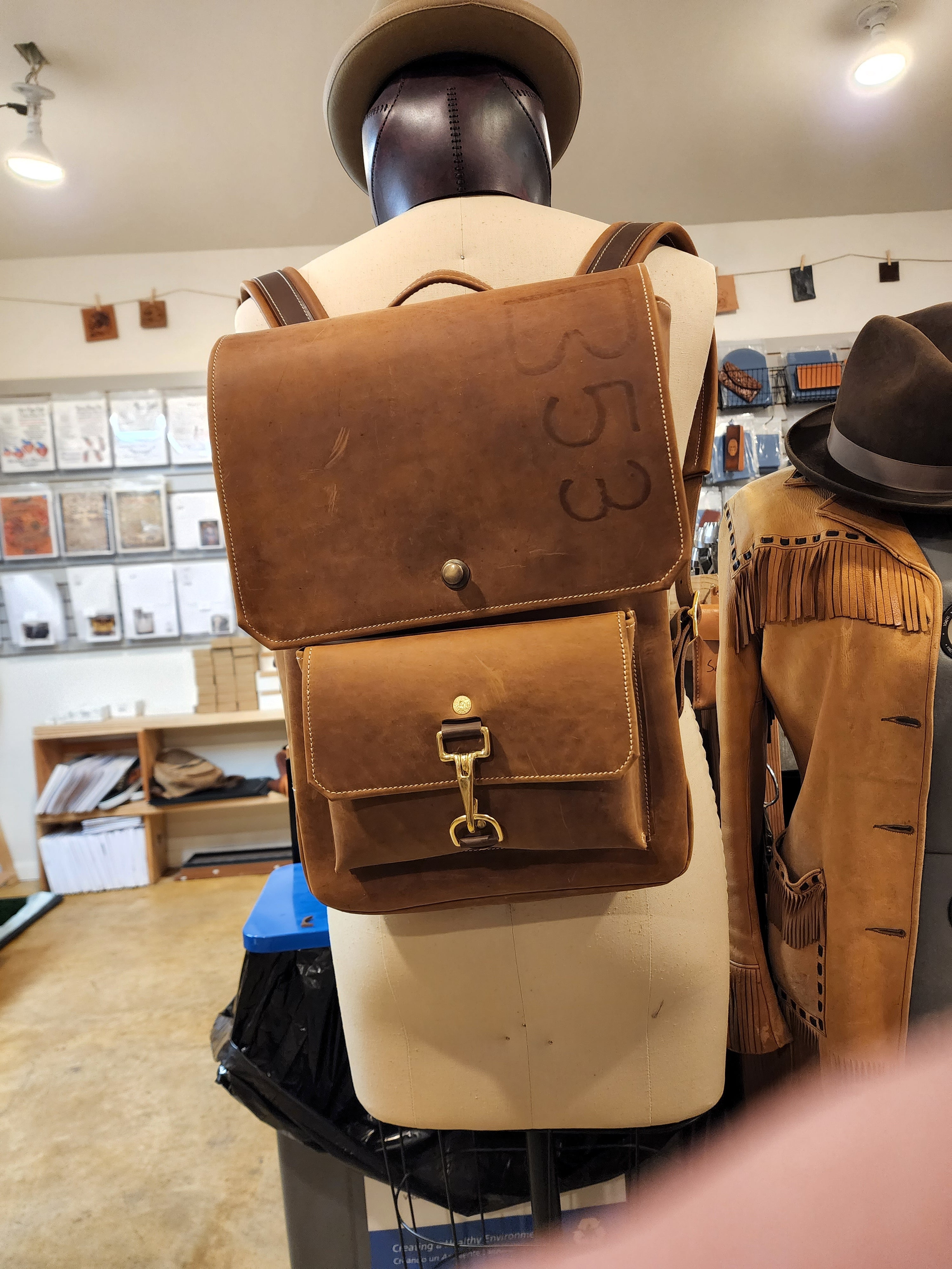 Paper pattern for the Lewis  Clark Backpack – Maker's Leather Supply