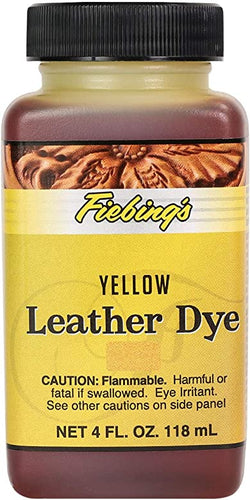 Yellow Leather Dye 4oz