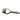 A metal bag punch tool resting against a white background.