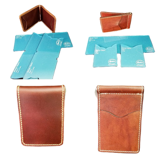 Front Pocket 'Money Clipper' Wallet Template Set – Maker's Leather Supply