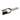 A metal strap end punch tool lying on a whit surface.