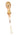 Straight French edger leather tool with a wooden handle and metal blade on a white background