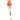 Straight French edger with wooden handle and metal chisel on a white background.