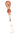 A straight french edger tool with a wooden handle and metal blade, used for leather crafting.
