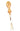 A straight french edger tool with a wooden handle and metal blade, used for leather crafting.