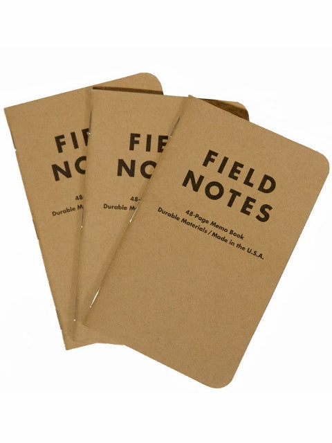 Field Notes Brand Memo Book (3pk) Plain