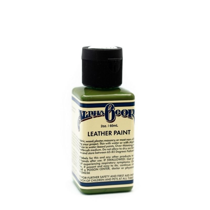 Alpha 6 Leather Paint–Army Green/Camo