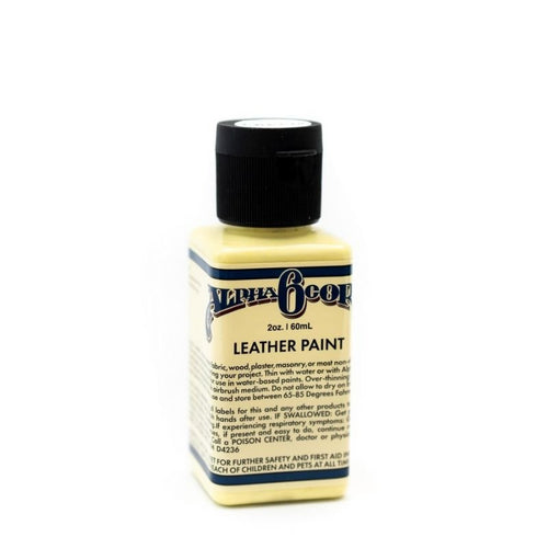 Alpha 6 Leather Paint–Lemon Custard– 1 oz