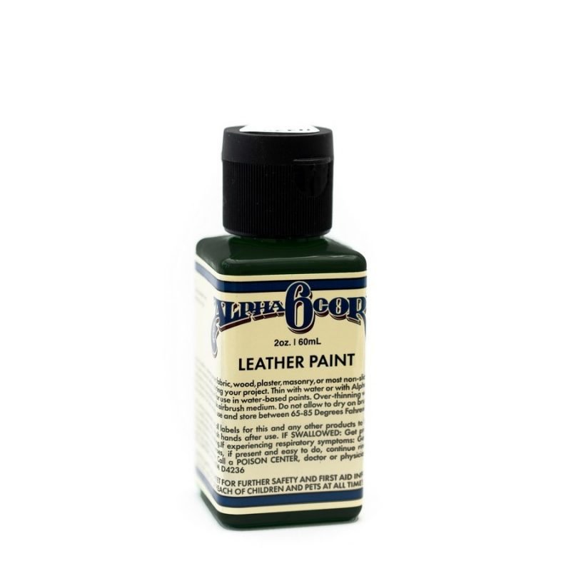 Alpha 6 Leather Paint–Forrest Green–2.5 oz