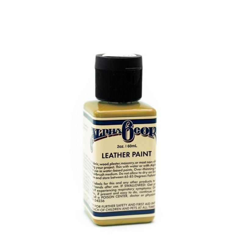 Alpha 6 Leather Paint–Olive–2.5 oz