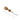 A leather crafting tool, specifically a round edger with a wooden handle and a metal blade, accompanied by a steel rod for sharpening.