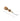 A leather crafting tool, specifically a round edger with a wooden handle and a metal blade, accompanied by a steel rod for sharpening.