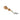 A straight french edger tool with a wooden handle and metal blade used for leather crafting.