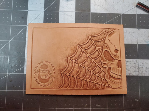 Skull and Spider Web Tooling Pattern