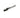 A metal strap end punch tool lying on a white background.