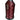 A spool of crimson or maroon bonded nylon thread for sewing machines.