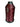 A spool of crimson or maroon bonded nylon thread for sewing machines.