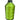 A spool of bright green nylon thread on a white  background