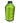 A spool of bright green nylon thread on a white  background