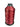 A spool of red bonded nylon thread for use with sewing machines.